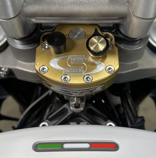MULLER MOTORSPORT - STEERING STABILIZER MOUNT - DUCATI DESERTX