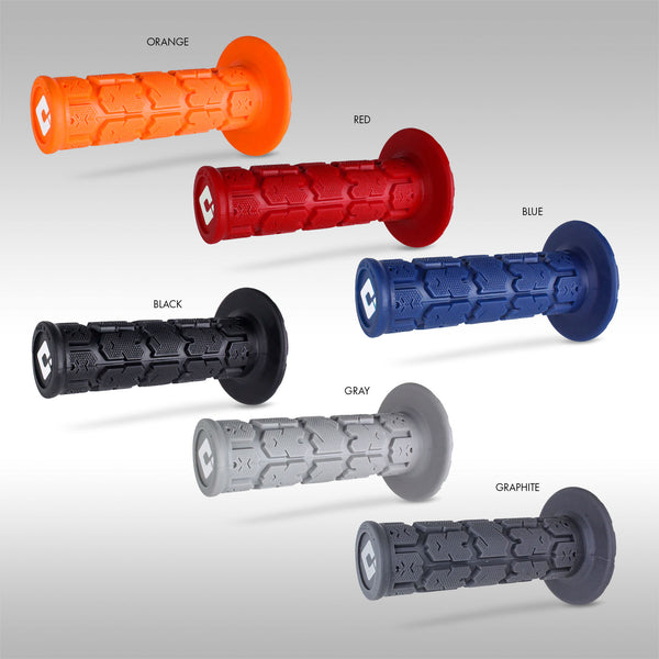 Odi Plate Odi V2 Rogue MX Lock-On Grips Graphite H36RGH Motorcycle