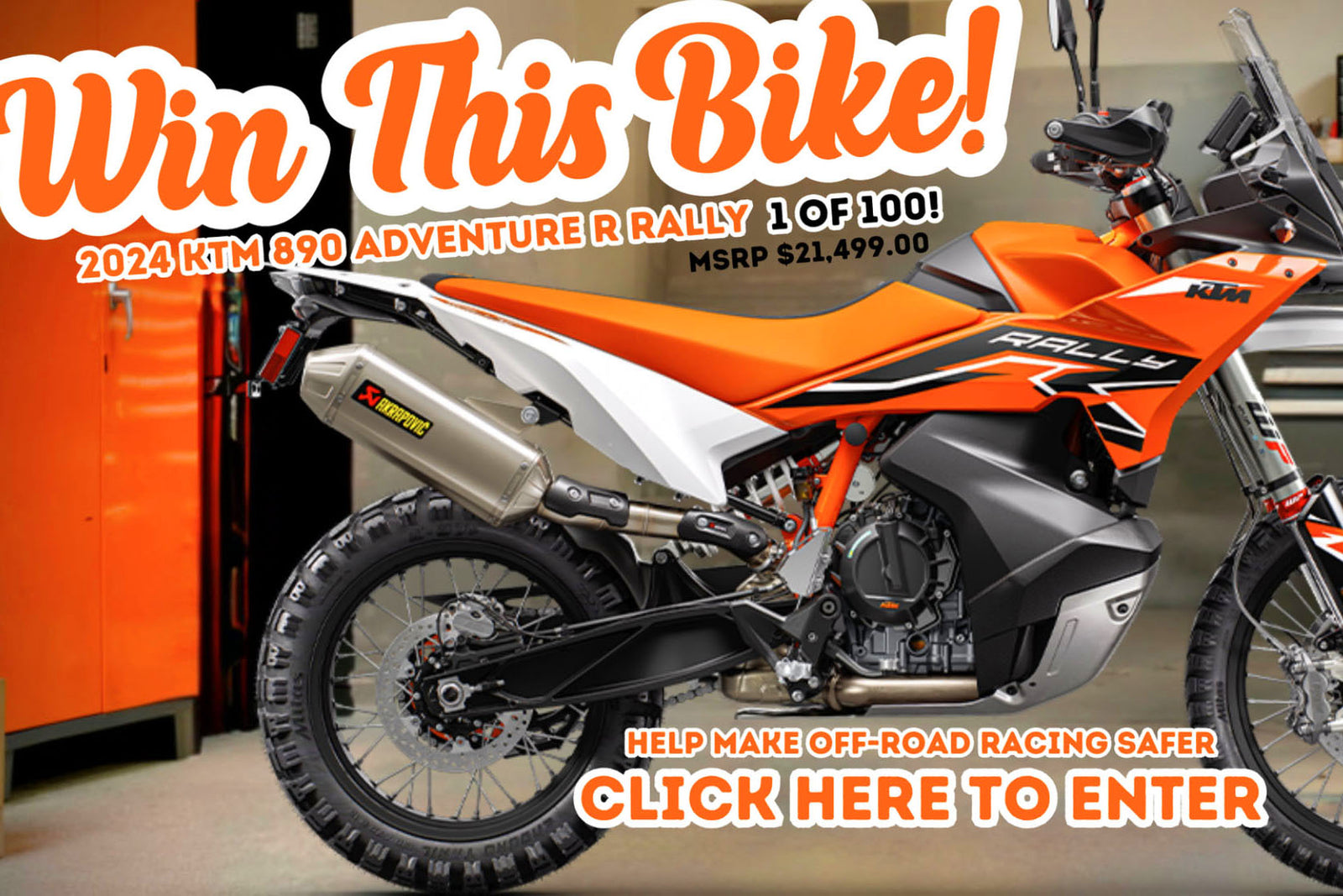 10th Annual Kurt Caselli Foundation Event KTM 890 Adventure R Rally