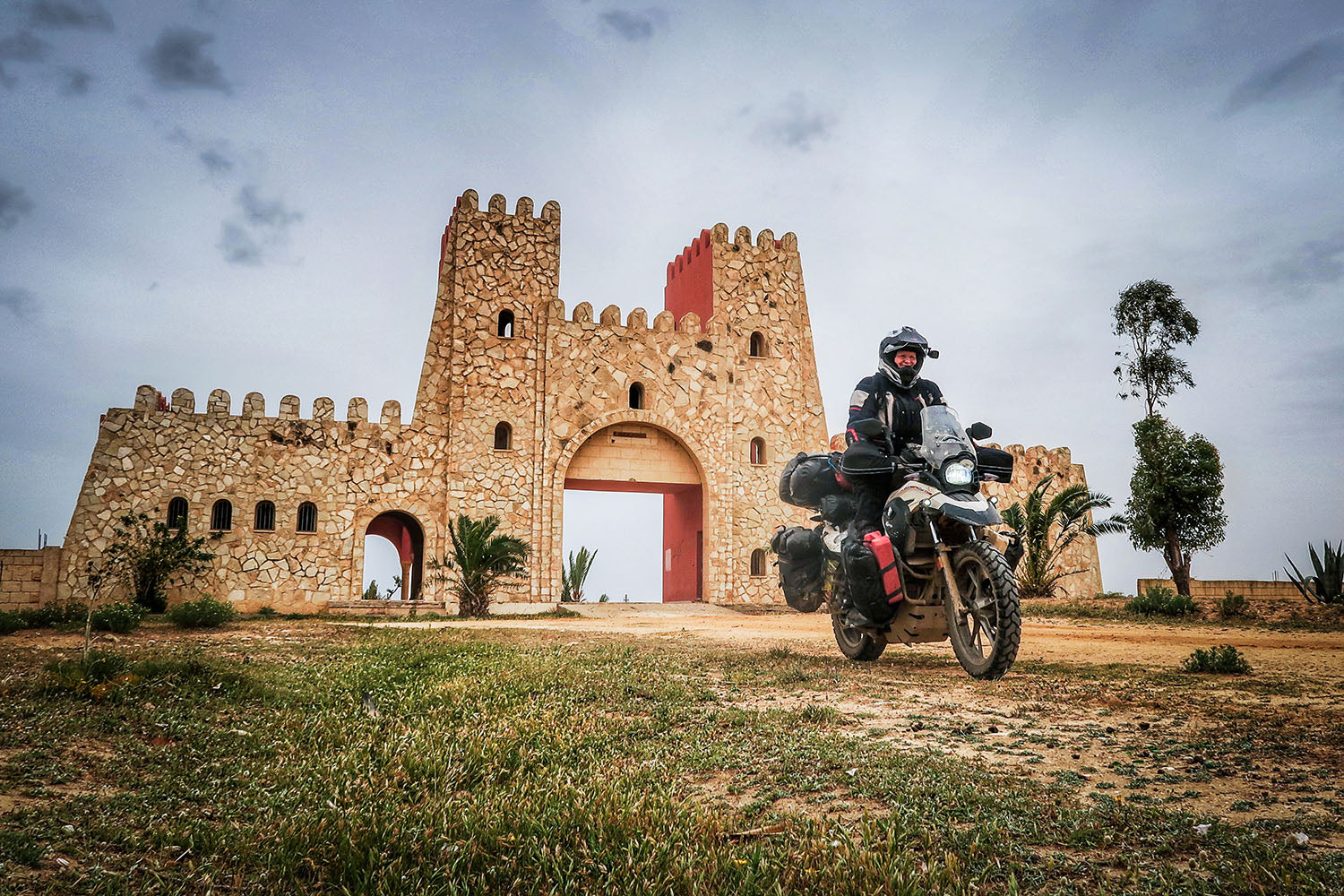 Motorcycling riding in Tunisia