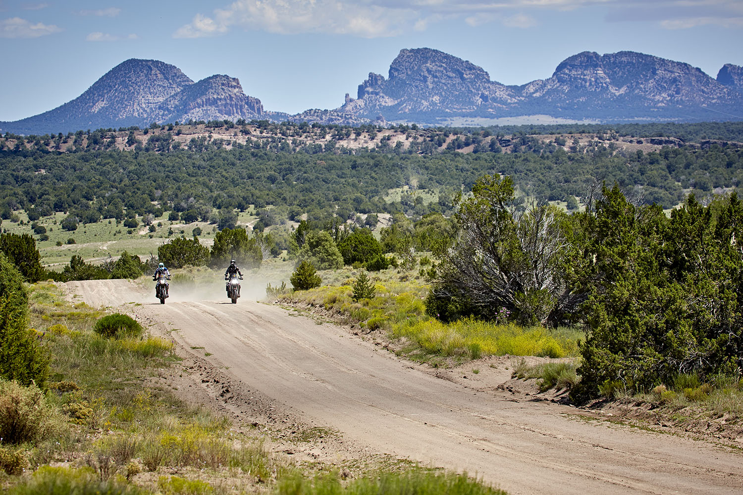Continental Divide in New Mexico traveled on motorcycle