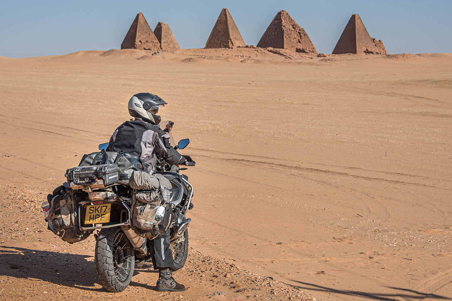Tim Burke in North Africa with Camels