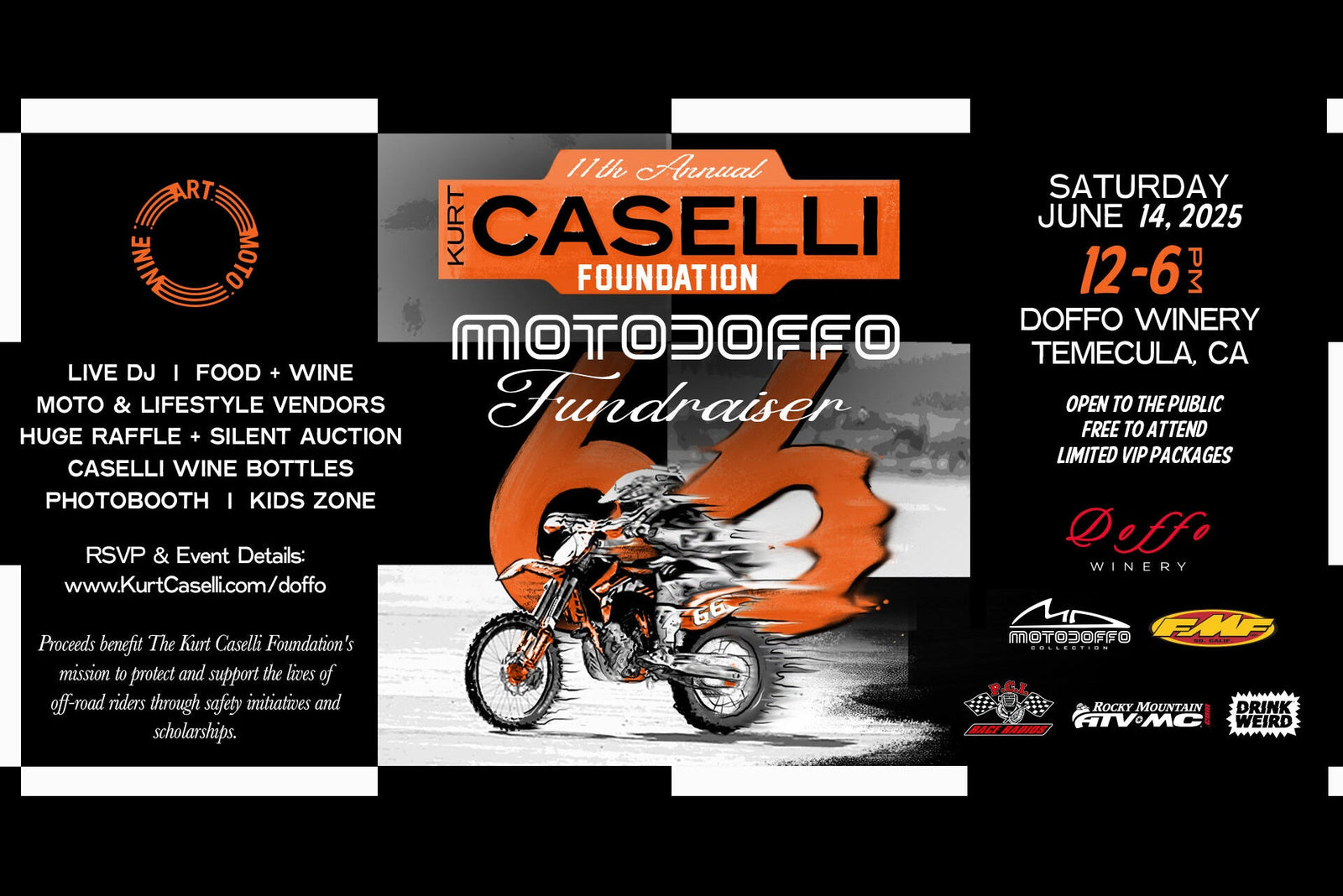 11th Annual Kurt Caselli Foundation MotoDoffo Event Set for Saturday, June 14