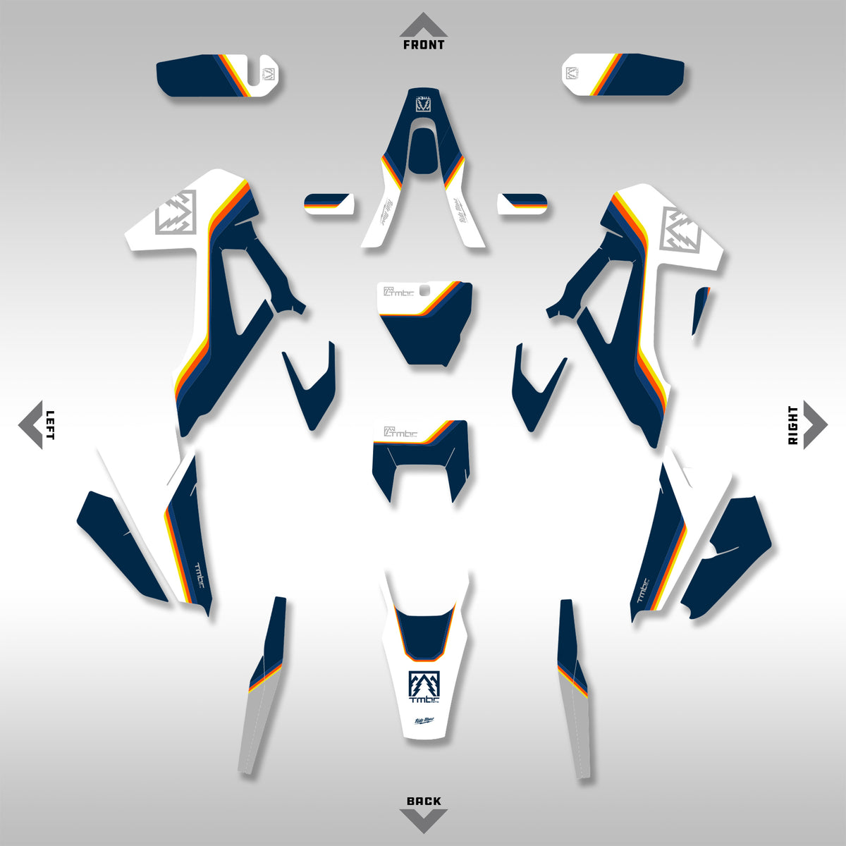 2020 - 2023 HUSQ FE, TE, FX, TX - RETRO - GRAPHICS KIT