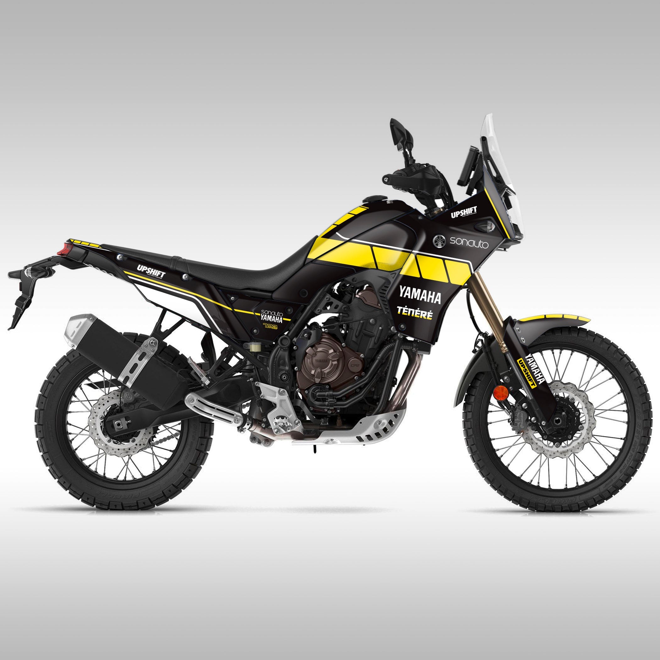 Pedane Poggiapiedi Per Yamaha Tenere 700/XTZ700 | 2019-2024 | Superficie Seghettata | Nero - Foto 6