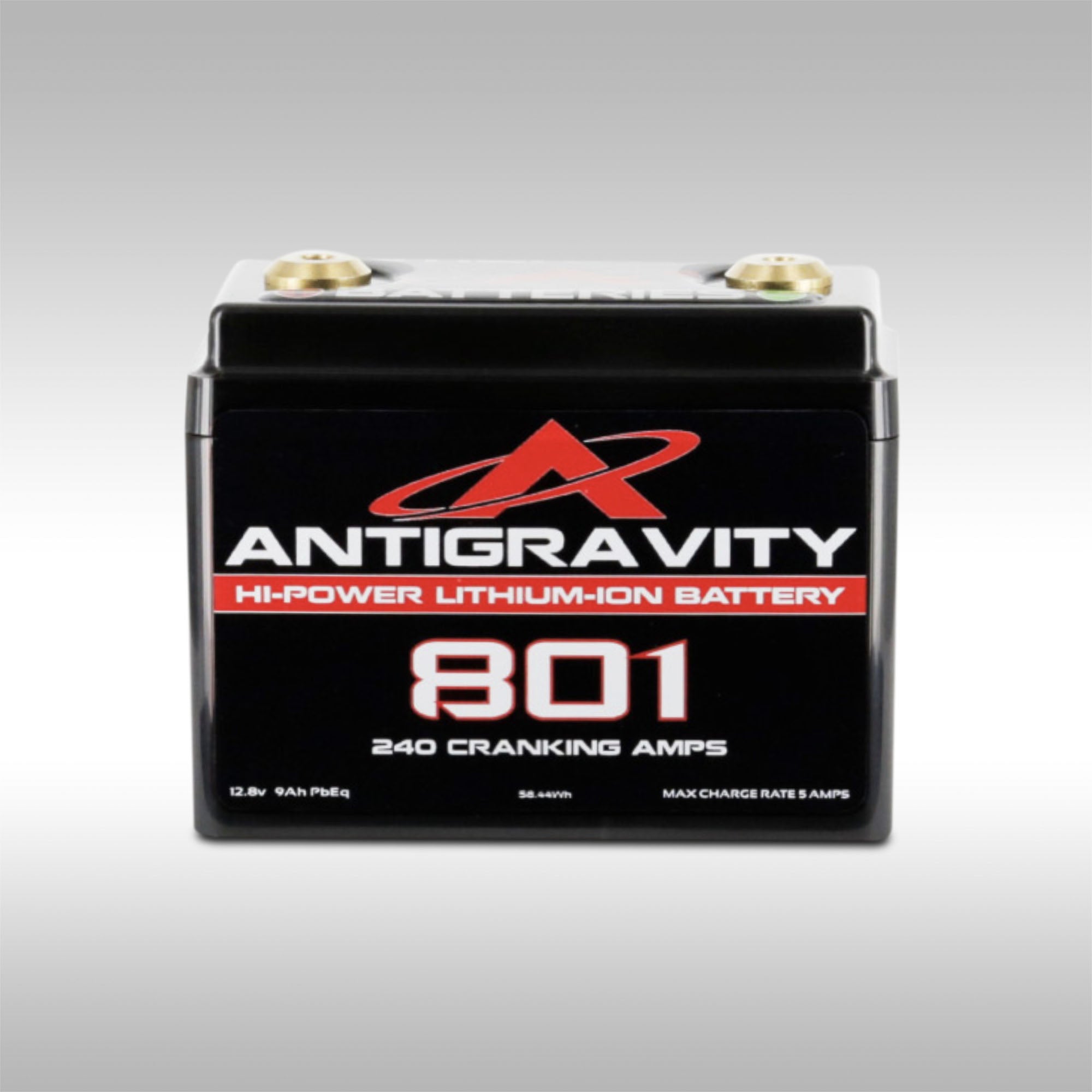 Antigravity Battery AG-801 lithium ion battery with 240 cranking amps.