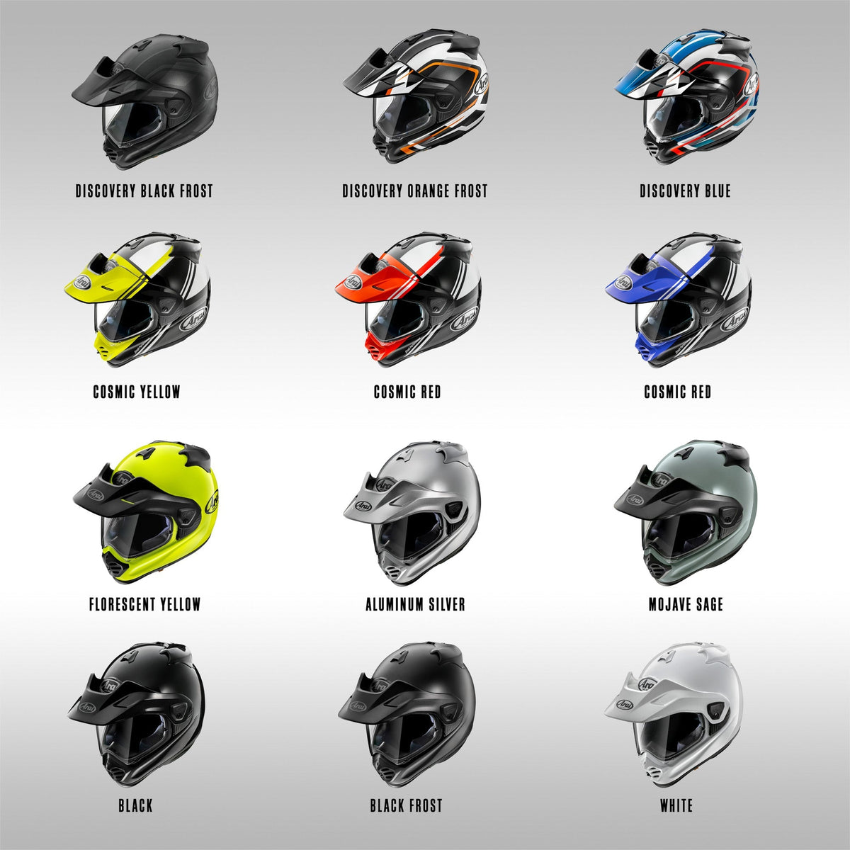 ARAI XD-5 HELMET - COSMIC AND DISCOVERY COLORS