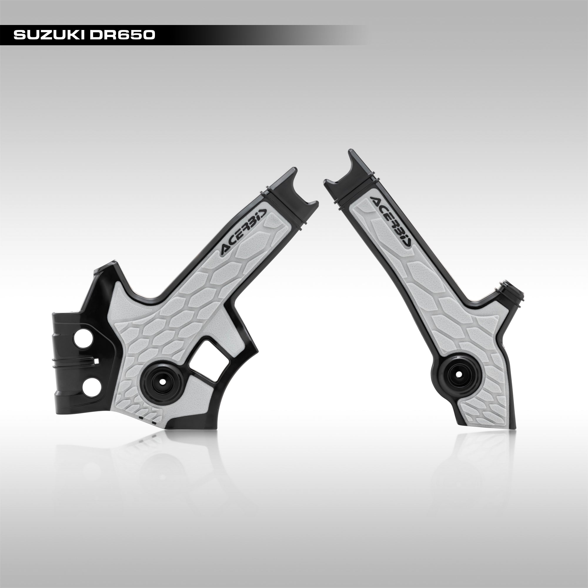 ACERBIS - X-GRIP FRAME GUARDS - SUZUKI DR650 - Upshift Online Inc.