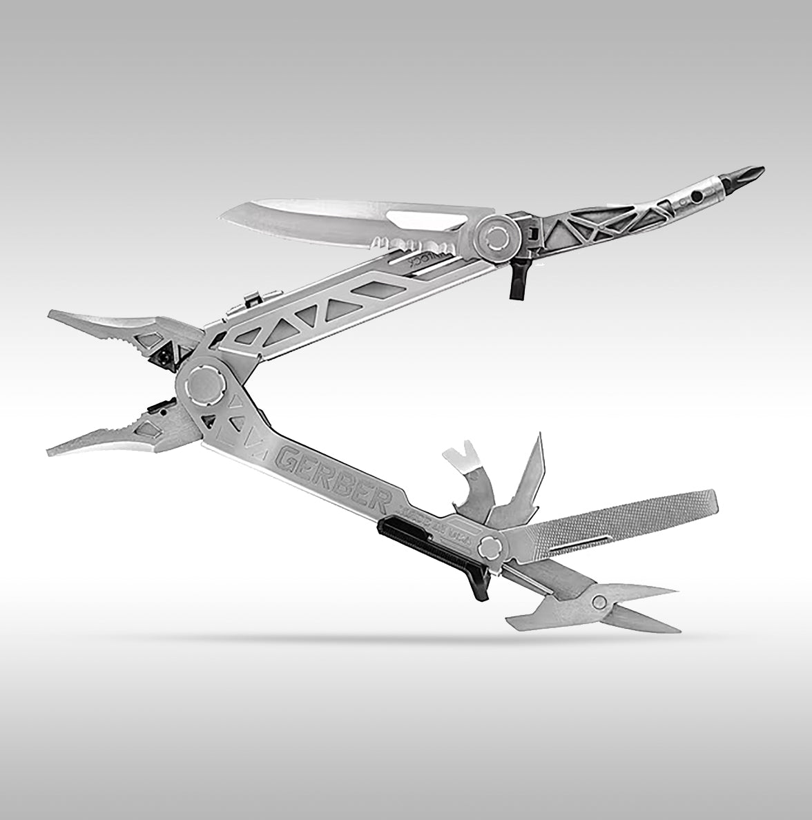 Gerber Center Drive Plus Multitool. USA made tools that are great on any motorcycle trip.