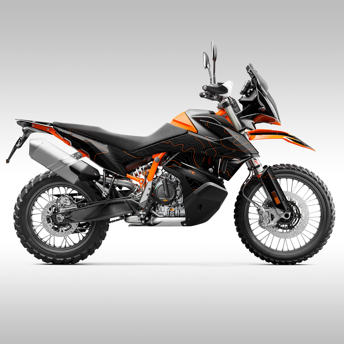 2019 - 2022  790 / 890 ADVENTURE - BLACK TOPO - GRAPHICS KIT