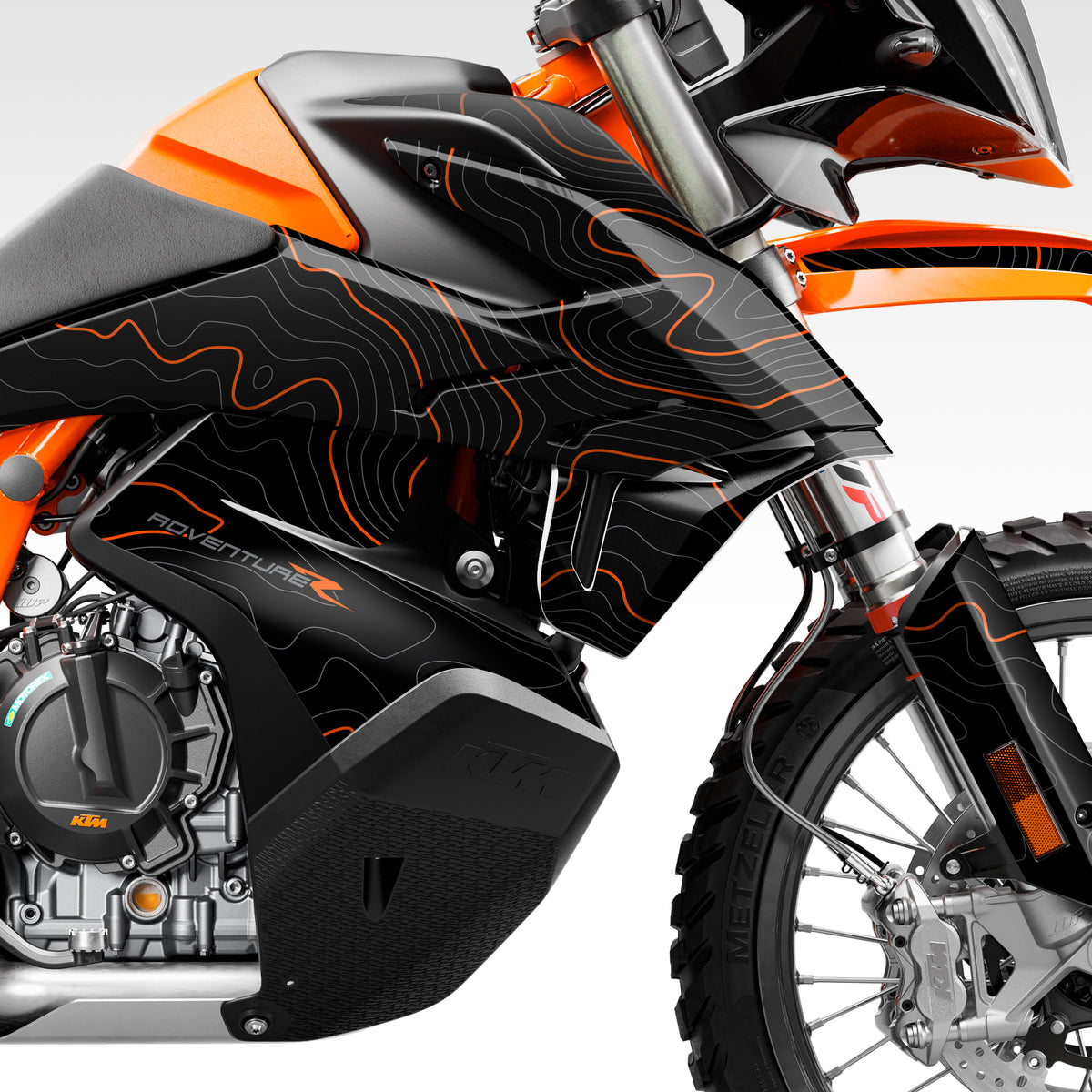 2019 - 2022  790 / 890 ADVENTURE - BLACK TOPO - GRAPHICS KIT