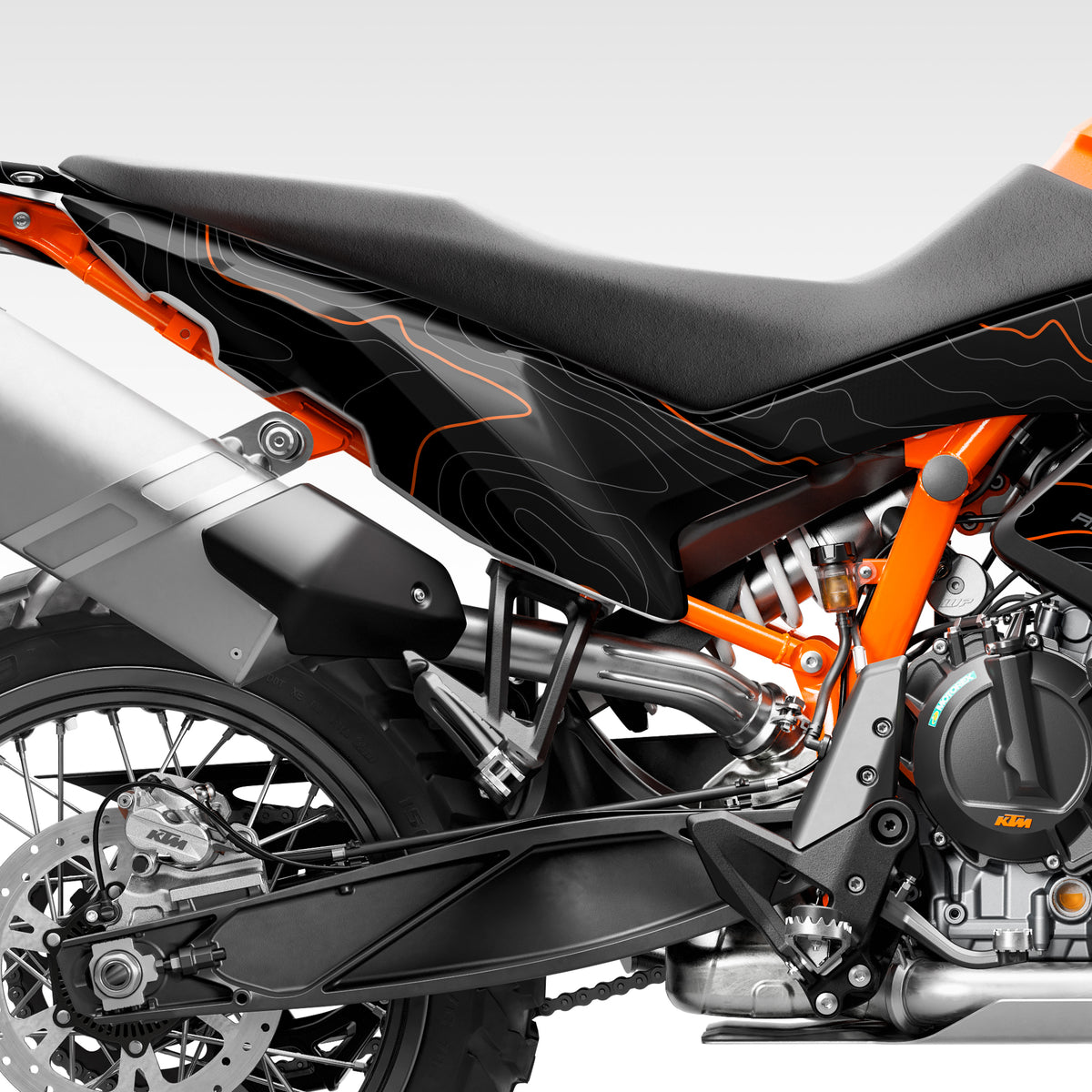 2019 - 2022  790 / 890 ADVENTURE - BLACK TOPO - GRAPHICS KIT