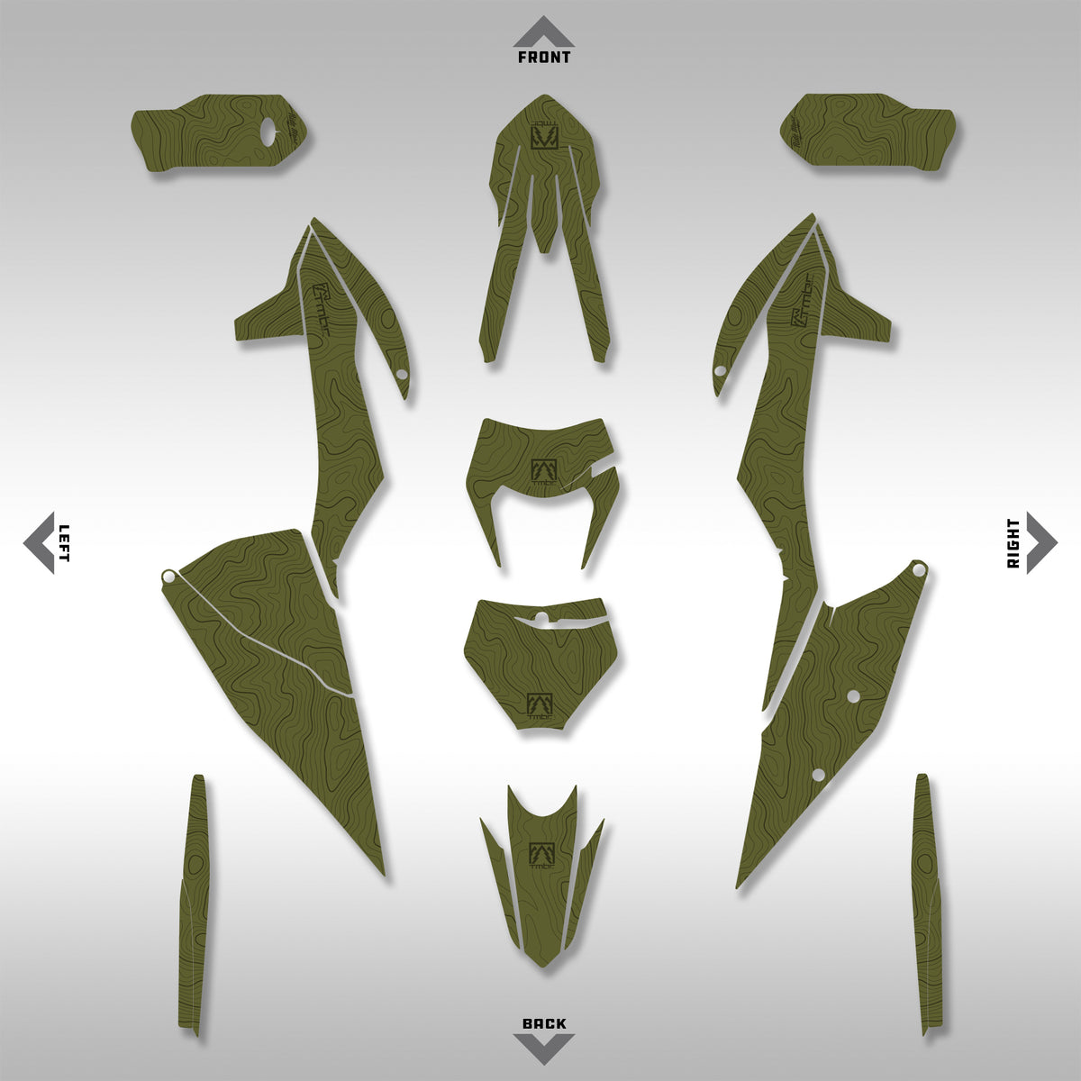 2020 - 2023  EXC-F, XC - ALPINE TOPO GRAPHICS KIT