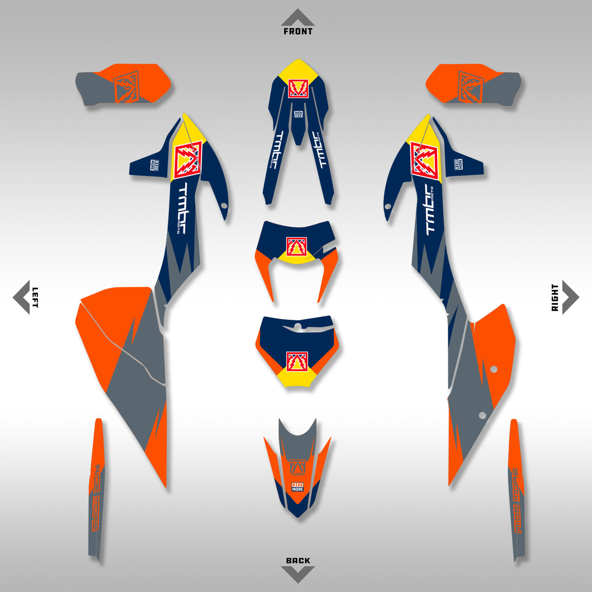 2020 - 2023  EXC-F, XC - NO BULL GRAPHICS KIT
