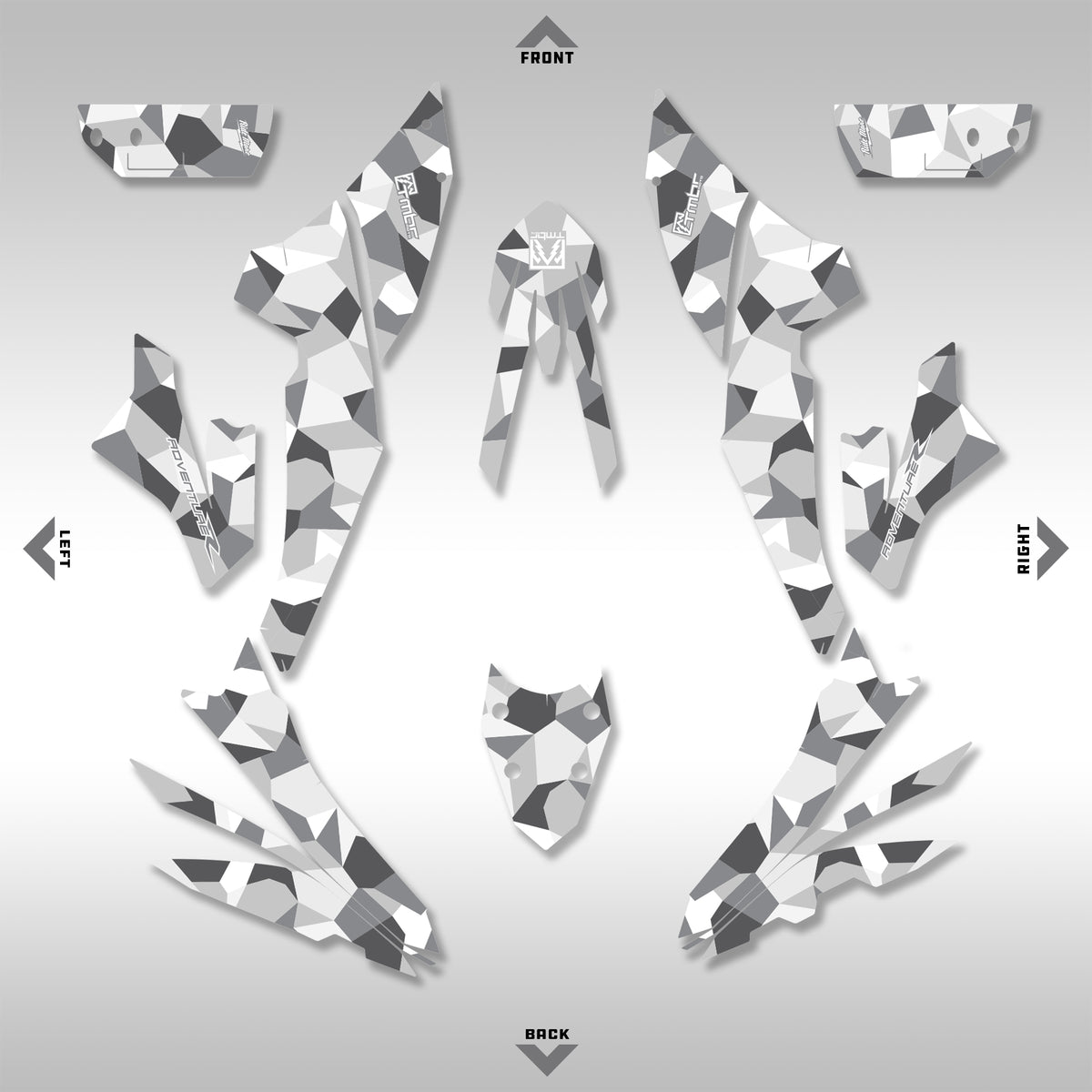 2023 - 2025 890 ADVENTURE - GEO CAMO - GRAPHICS KIT