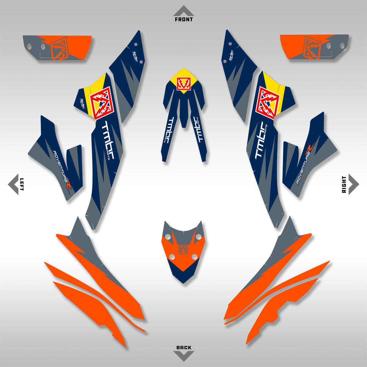 GRAPHICS KIT - 2023–2025 890 ADVENTURE - NO BULL