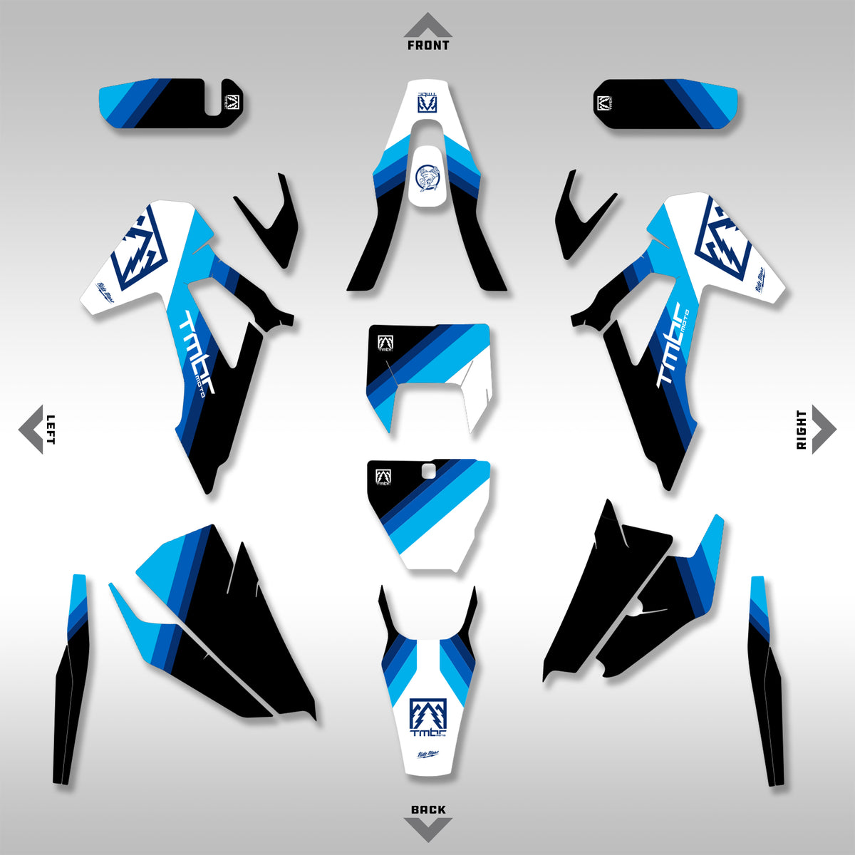 2020- 2023 HUSQ FE, TE, FX, TX - TRUE BLUE - GRAPHICS KIT