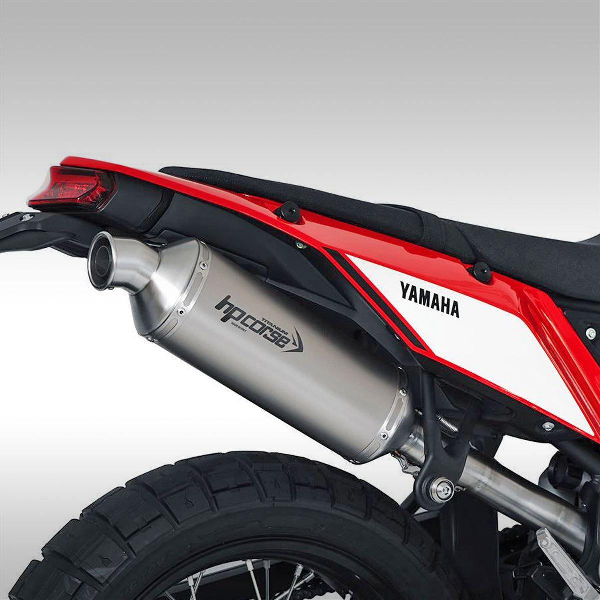HP Corse SP-2 Short Titanium Black Exhaust Muffler For Yamaha Tenere 700 2019-2025