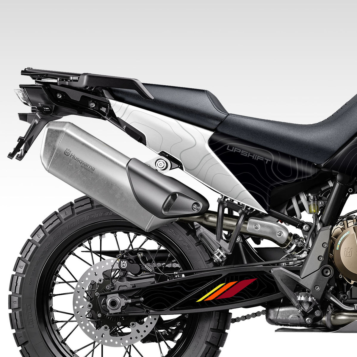 GRAPHICS KIT - 2022–2025 HUSQVARNA NORDEN 901 - BLACK SPLIT TOPO