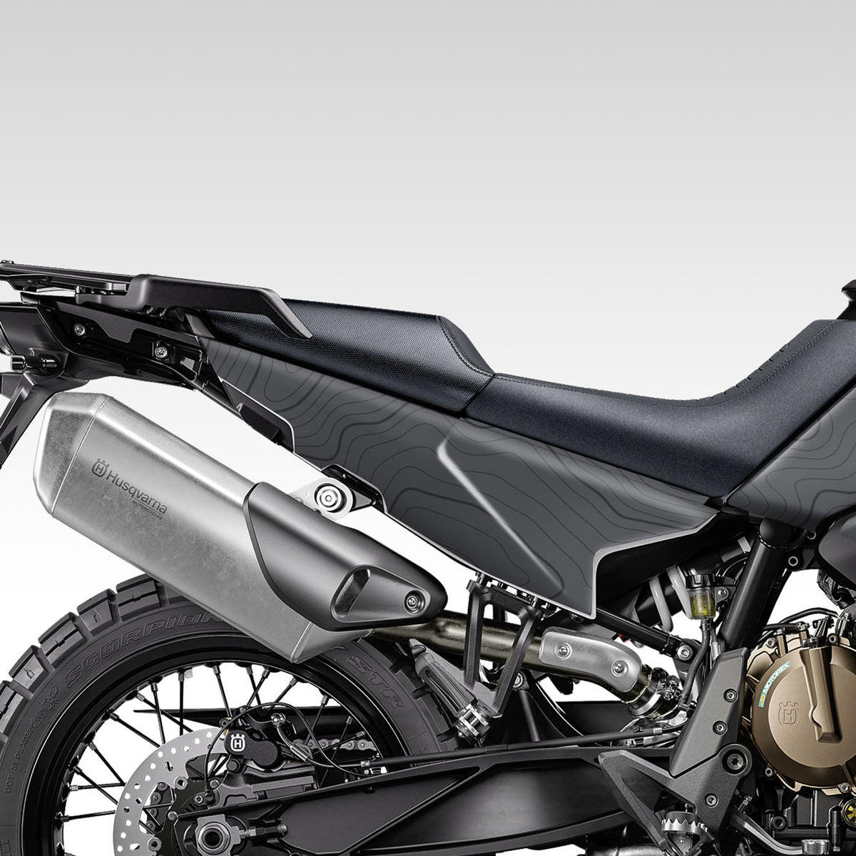 GRAPHICS KIT - 2022–2025 HUSQVARNA NORDEN 901 - GRAY FULL TOPO