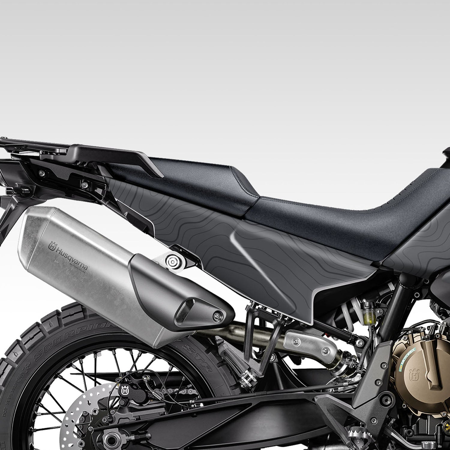 GRAPHICS KIT - 2022–2026 HUSQVARNA NORDEN 901 - GRAY FULL TOPO ...