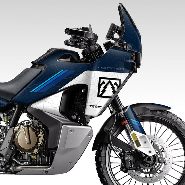 GRAPHICS KIT - 2022–2026 HUSQ NORDEN 901 - BLUE SPLIT TOPO - Upshift ...