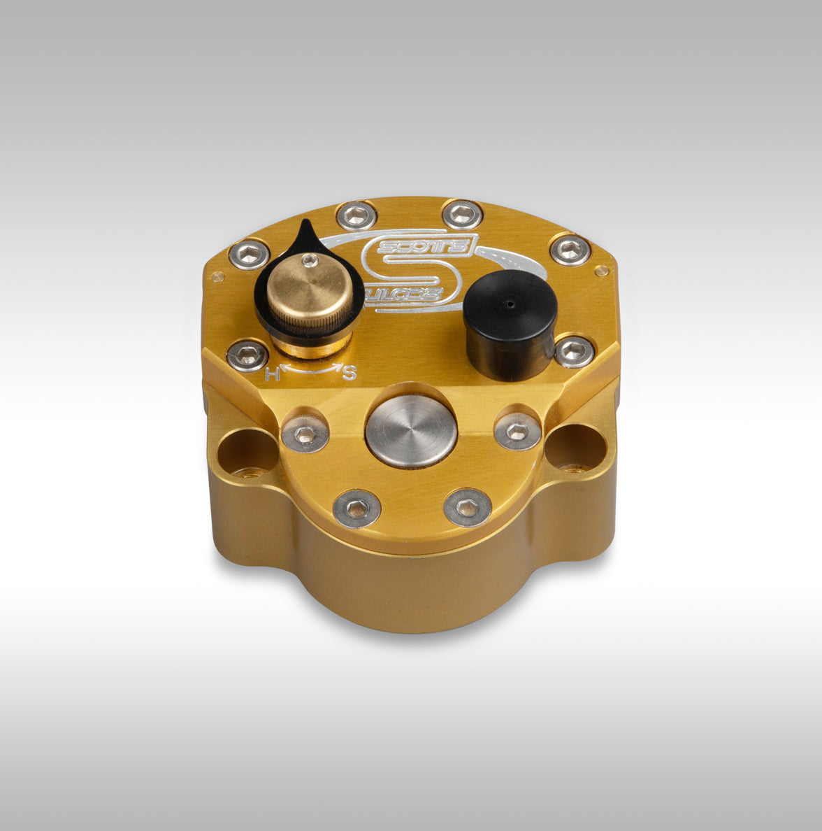 Scotts steering stabilizer. Scotts Performance steering damper. 