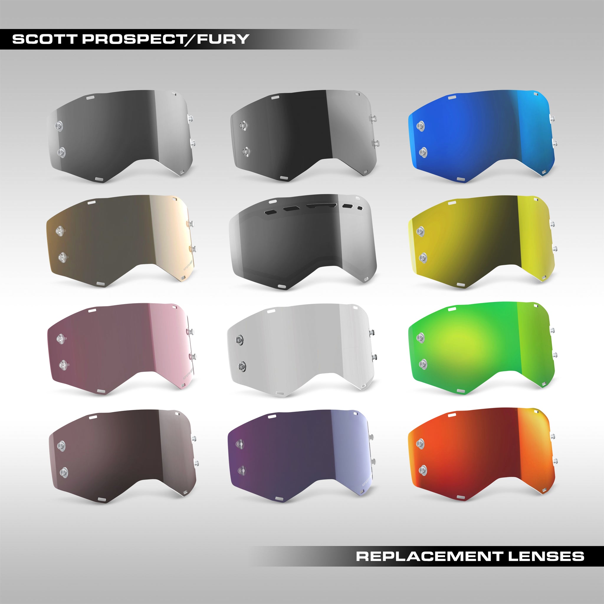 scott goggle lenses SCOTT GOGGLE - PROSPECT / FURY REPLACEMENT LENSES