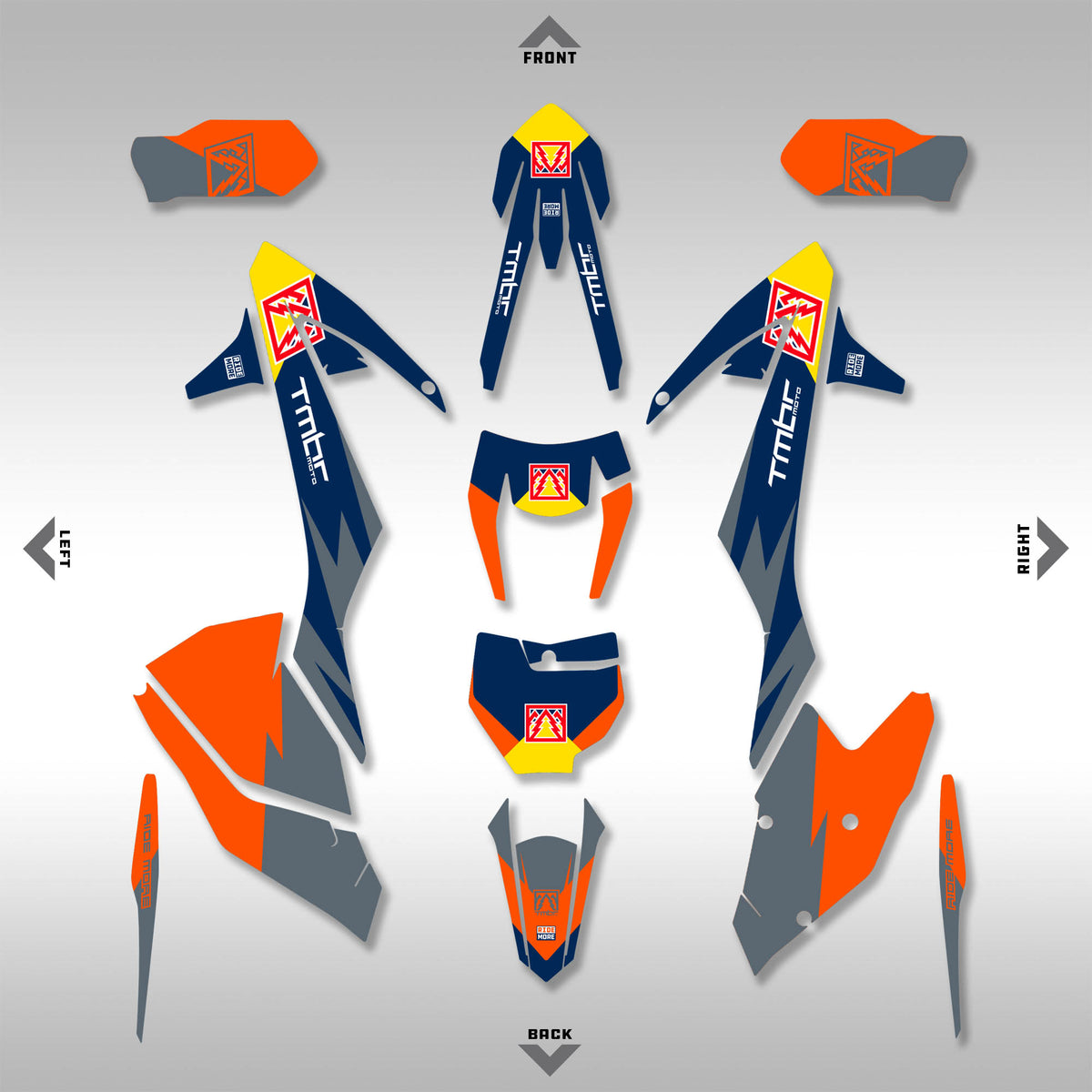 2017 - 2019 EXC-F / XC-W - NO BULL GRAPHICS KIT