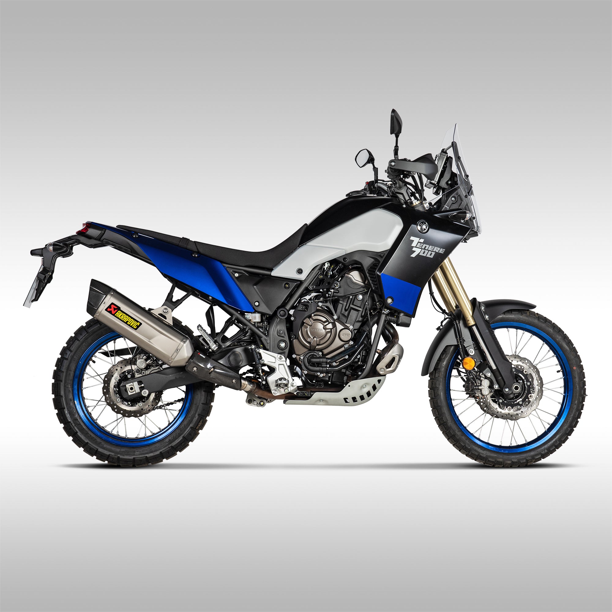 テネレ700 AKRAPOVIC AKRAPOVIC - ADVENTURE SLIP-ON - YAMAHA TENERE 700 - Upshift Online