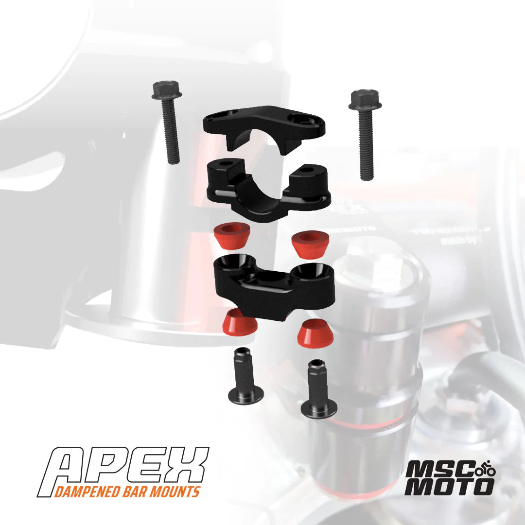 MSC MOTO - APEX ANTI VIBRATION BAR MOUNT SYSTEM - Upshift Online Inc. MSC MOTO - APEX ANTI VIBRATION BAR MOUNT SYSTEM - Upshift Online Inc.