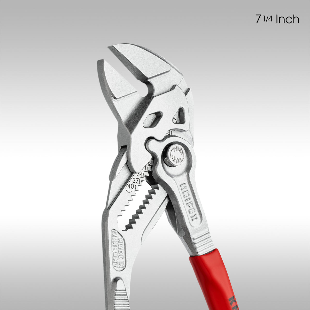 Knipex 7 Pliers Wrench - Chrome Plastic Grip