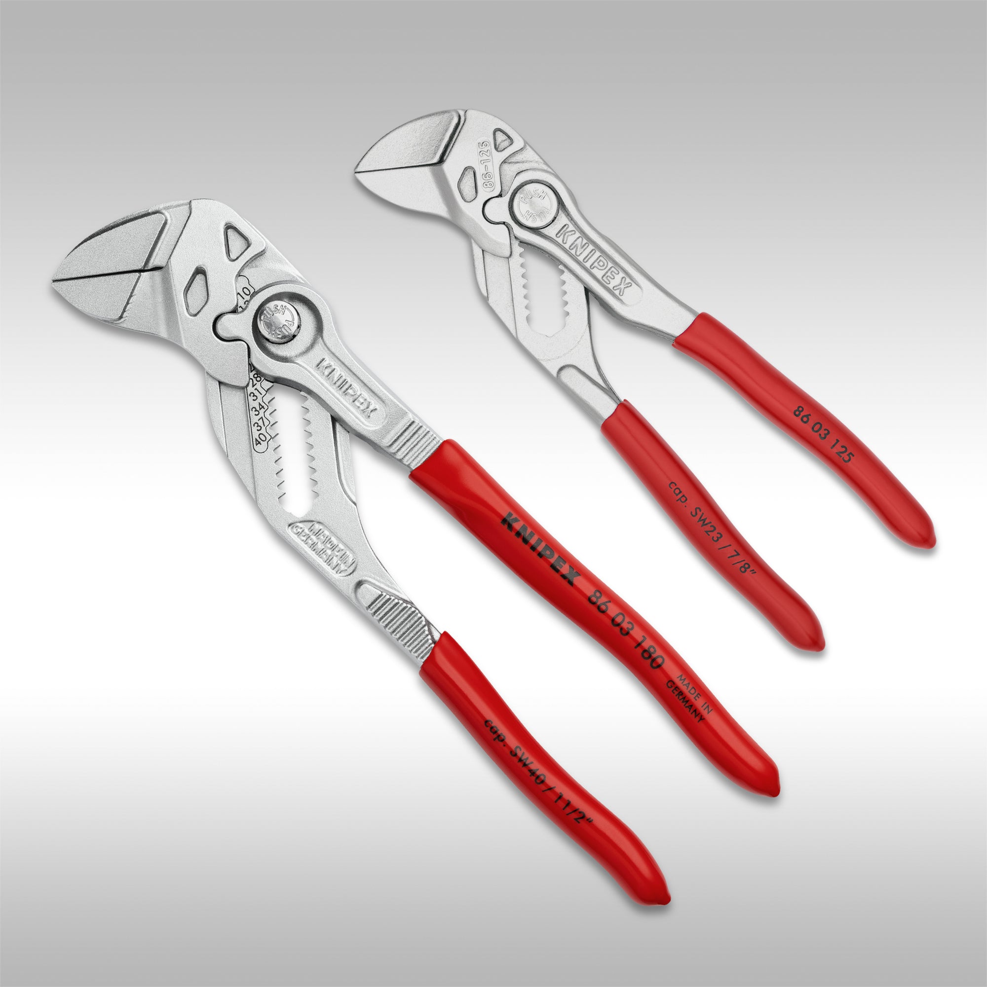 KNIPEX - 2PC MINI PLIERS WRENCH SET - 5" & 7 1/4"