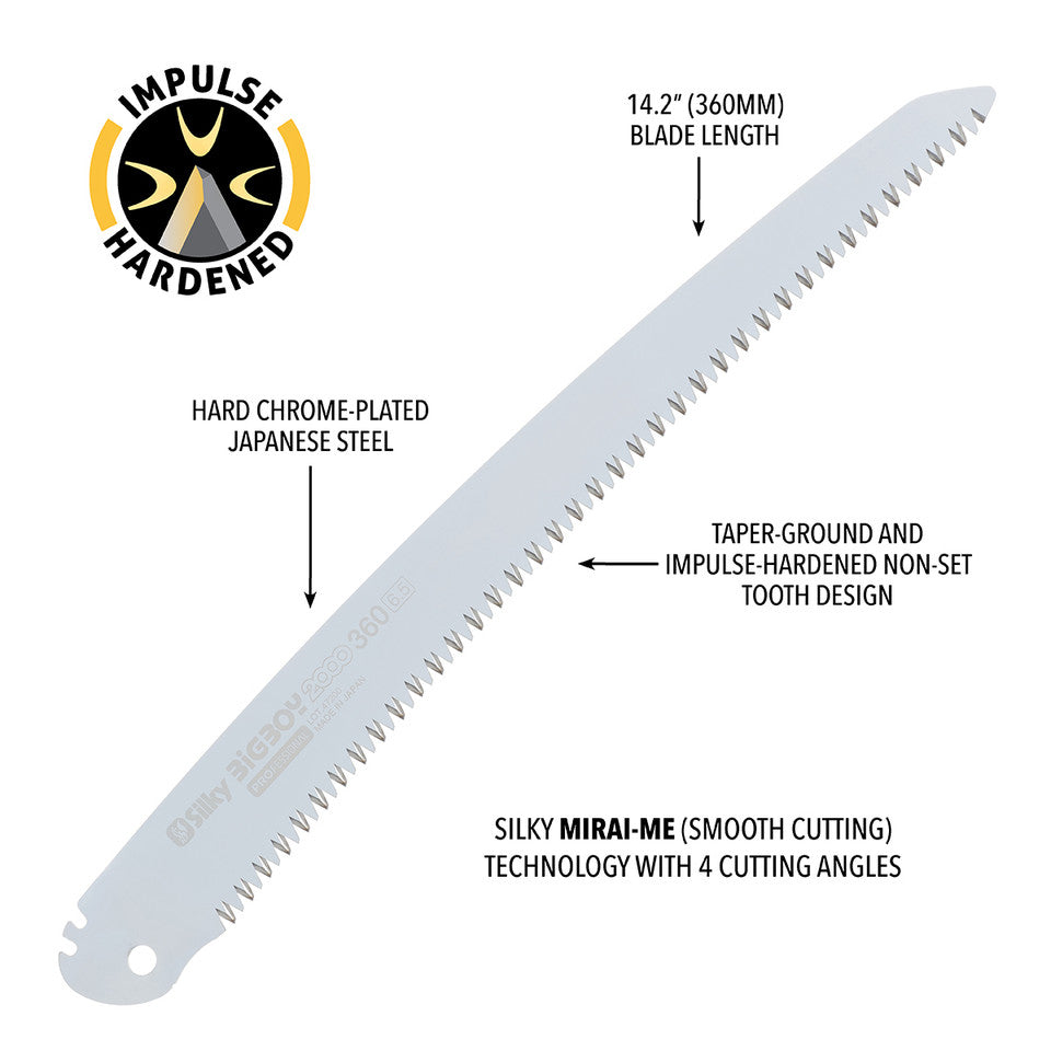 Silky Saws - Bigboy 2000 Folding Saw - 360mm - Large Teeth