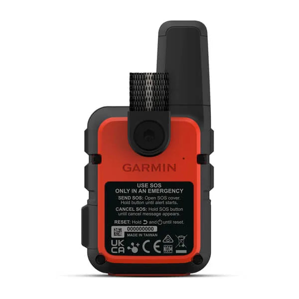Garmin inReach Mini 2 personal GPS communicator and tracker with emergency SOS beacon function. Garmin GPS technology. GPS tracking for family and friends. Backcountry communications and emergency signal. 